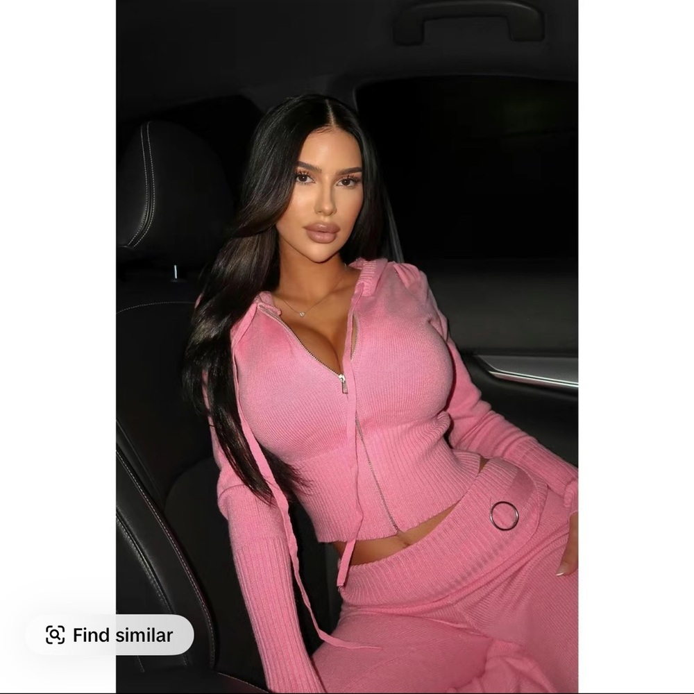 Fashion Nova Pink Women's Sweater Cardigan